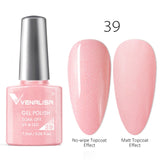 Venalisa 7.5ml soak off gel nail polish canni nail supply wholesale uv gel lacquer led color nail art glitter polish lamp