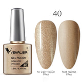 Venalisa 7.5ml soak off gel nail polish canni nail supply wholesale uv gel lacquer led color nail art glitter polish lamp