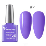 Venalisa 7.5ml soak off gel nail polish canni nail supply wholesale uv gel lacquer led color nail art glitter polish lamp