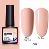 LEMOOC Nail Polish Gel French Line Style DIY Design Soak Off Semi Permanant Varnishes Mirror Powder Accessories Nail Lacquers