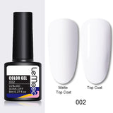 LEMOOC 8ml Nail Gel Polish 136 Colors Soak Off Semi Permanent For Matte Base Coat Hybrid Nail Art Gel Varnish Varnishes