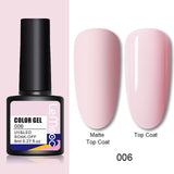 LEMOOC 8ml Nail Gel Polish 136 Colors Soak Off Semi Permanent For Matte Base Coat Hybrid Nail Art Gel Varnish Varnishes