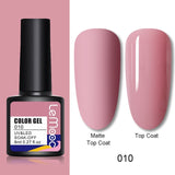 LEMOOC 8ml Nail Gel Polish 136 Colors Soak Off Semi Permanent For Matte Base Coat Hybrid Nail Art Gel Varnish Varnishes