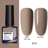 LEMOOC 8ml Nail Gel Polish 136 Colors Soak Off Semi Permanent For Matte Base Coat Hybrid Nail Art Gel Varnish Varnishes