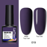 LEMOOC 8ml Nail Gel Polish 136 Colors Soak Off Semi Permanent For Matte Base Coat Hybrid Nail Art Gel Varnish Varnishes