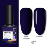 LEMOOC 8ml Nail Gel Polish 136 Colors Soak Off Semi Permanent For Matte Base Coat Hybrid Nail Art Gel Varnish Varnishes