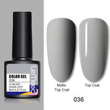 LEMOOC 8ml Nail Gel Polish 136 Colors Soak Off Semi Permanent For Matte Base Coat Hybrid Nail Art Gel Varnish Varnishes