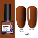 LEMOOC 8ml Nail Gel Polish 136 Colors Soak Off Semi Permanent For Matte Base Coat Hybrid Nail Art Gel Varnish Varnishes