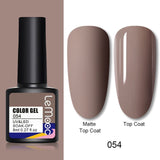 LEMOOC 8ml Nail Gel Polish 136 Colors Soak Off Semi Permanent For Matte Base Coat Hybrid Nail Art Gel Varnish Varnishes