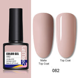 LEMOOC 8ml Nail Gel Polish 136 Colors Soak Off Semi Permanent For Matte Base Coat Hybrid Nail Art Gel Varnish Varnishes