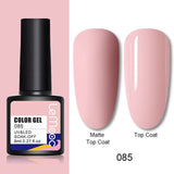 LEMOOC 8ml Nail Gel Polish 136 Colors Soak Off Semi Permanent For Matte Base Coat Hybrid Nail Art Gel Varnish Varnishes