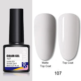 LEMOOC 8ml Nail Gel Polish 136 Colors Soak Off Semi Permanent For Matte Base Coat Hybrid Nail Art Gel Varnish Varnishes