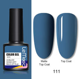 LEMOOC 8ml Nail Gel Polish 136 Colors Soak Off Semi Permanent For Matte Base Coat Hybrid Nail Art Gel Varnish Varnishes