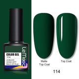 LEMOOC 8ml Nail Gel Polish 136 Colors Soak Off Semi Permanent For Matte Base Coat Hybrid Nail Art Gel Varnish Varnishes