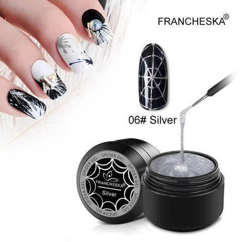 8ml Spider Line For Nails Art Gel Polish UV Colors Painting Gel Nail Polish Spider Gel Lacquer Web Stickers Gel Polish Dropship