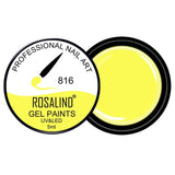 ROSALIND Nail Polish Gel DIY Paint 60 Colors Soak Off Nails Gel Polish Design Manicure Nail Painting Lacquer UV Gel Soak Off