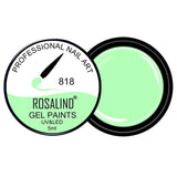 ROSALIND Nail Polish Gel DIY Paint 60 Colors Soak Off Nails Gel Polish Design Manicure Nail Painting Lacquer UV Gel Soak Off