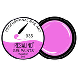 ROSALIND Nail Polish Gel DIY Paint 60 Colors Soak Off Nails Gel Polish Design Manicure Nail Painting Lacquer UV Gel Soak Off