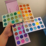 Brand New Arrival 4 in 1 Color Board Eyeshadow Palette 60 Colors Neon Yellow Eye Pigment Matte Glitter Highlighter Eye Shadow