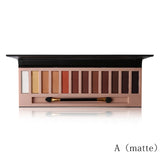 Brand 12 Colors Shimmer Matte Nude Eyeshadow Makeup Palette Pigmented Long Lasting Eye Shadow Natural Eyes Cosmetics With Brush