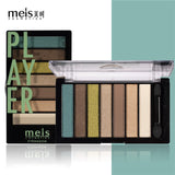 meis Brand New 7 Colors Eyeshadow Palette Matt Shinning Giliter Waterproof Pigment Shimmer Eye Shadow Pallete Powder Cosmetic