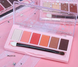 K.A.N Brand  6 Colors Eye Shadow Makeup Shimmer Matte Eyeshadow Palette Cosmetic Makeup Set Nude for wholesale