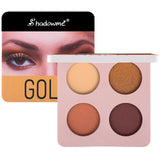 CmaaDU Brand 6Colors Nude Eye Shadow Palette Makeup Glitter Eyeshadow  Metallic Diamond Palette Waterproof Eye Pigment Cosmetics