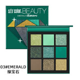 CmaaDU Brand 6Colors Nude Eye Shadow Palette Makeup Glitter Eyeshadow  Metallic Diamond Palette Waterproof Eye Pigment Cosmetics