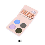 Hot Sale 4 Color Eyeshadow Brand Cosmetic Long Lasting Mineral Powder Pigmented Nude Glitter Eye shadow Matte Palette 1099#