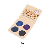 Hot Sale 4 Color Eyeshadow Brand Cosmetic Long Lasting Mineral Powder Pigmented Nude Glitter Eye shadow Matte Palette 1099#