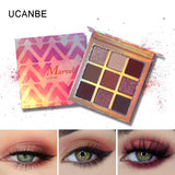 UCANBE Brand Marvel 9 Colors Eyeshadow Makeup Palette Basic Shimmer Matte Nude Pigment Eye Shadow Natural Long Lasting Cosmetics