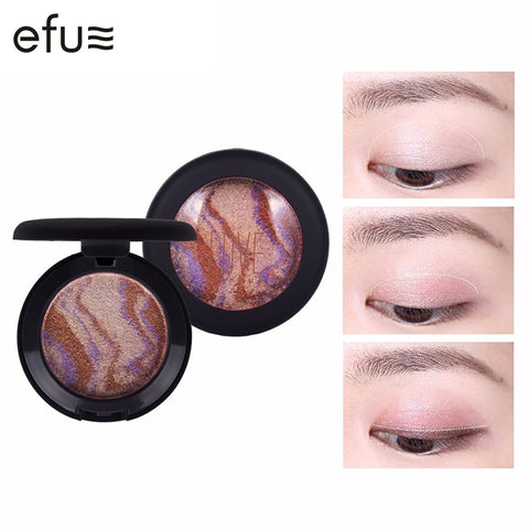 5 Colors Baked Eyeshadow Eye shadow Palette in Shimmer Metallic Eyes Makeup Brand EFU #7052-7056