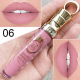 New!!Make Up Lips Matte Liquid Lipstick Waterproof Long Lasting Sexy Pigment Nude Glitter Style Lip Gloss Beauty Red Lip Tint