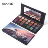 UCANBE Brand New Nude Eyeshadow Palette 18 Colors Glitter Matte Shimmer Shades Rosy Pink Eye Shadow Waterproof Beauty Makeup Kit